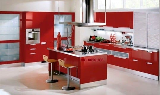 Kính màu ốp bếp 02