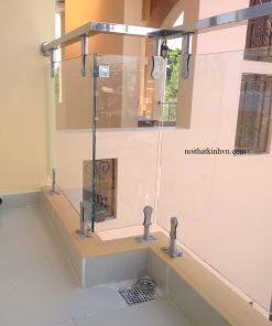 Lan can kính chân eo số 8