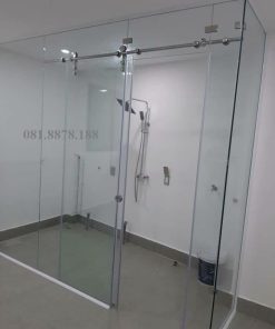 Phòng tắm kính cửa lùa phi 25