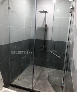 Phòng tắm kính cửa mở 1 vách