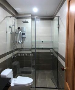 Phòng tắm kính cửa mở 1 vách