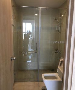 Phòng tắm kính cửa mở 1 vách