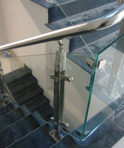 Cầu thang kính inox 304