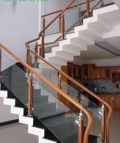 Cầu thang kính giá rẻ