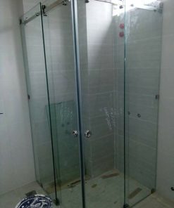 Phòng tắm kính cửa trượt 2 vách