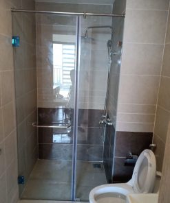 Phòng tắm kính cửa mở 1 vách