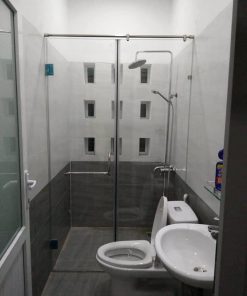 Phòng tắm kính cửa mở 1 vách