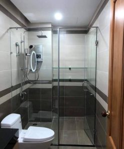 Phòng tắm kính cửa mở 1 vách