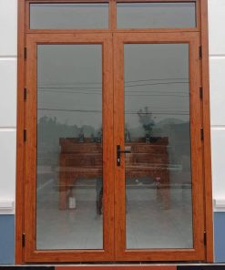 Cửa đi 2 cánh xingfa vân gỗ