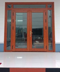 Cửa đi 2 cánh xingfa vân gỗ