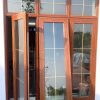 Cửa sổ hất nhôm xingfa màu vân gỗ