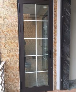 Cửa xingfa 1 cánh chia ô, nan trang trí